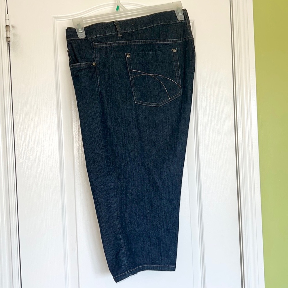 Dark Denim Capris Jeans